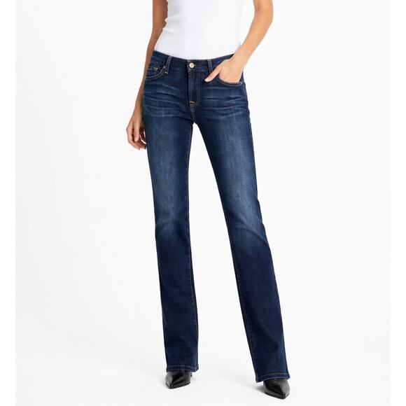 7 For All Mankind Denim - 7 For All Mankind Karah Straight Leg Dark Wash Stretch Jeans Size 31